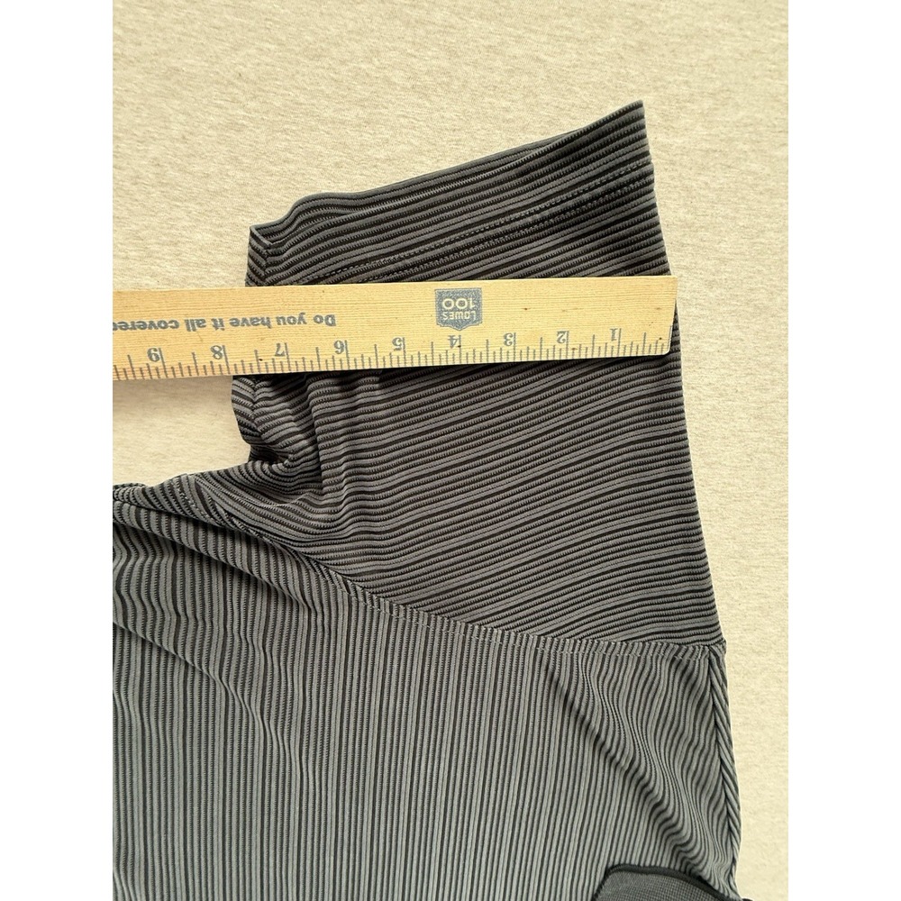 Tommy Bahama Men's Black Stripe Short Sleeve Cotton Poli Tshirt View 6